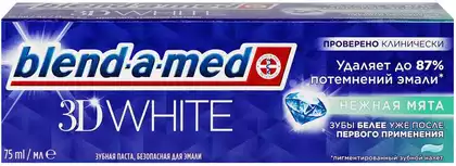 BLEND_A_MED Зубная паста 3D White Нежная мята 75мл
