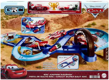 Игровой набор Hot Wheels HXJ32 Автотрек - Гоночная трасса с ускорителем, серия Cars в/к