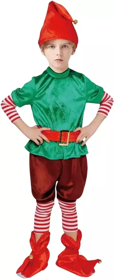 Костюм для мальчика( рубашка, брюки, колпак, бахилы, ремень ) (Гном) 058D-7208D