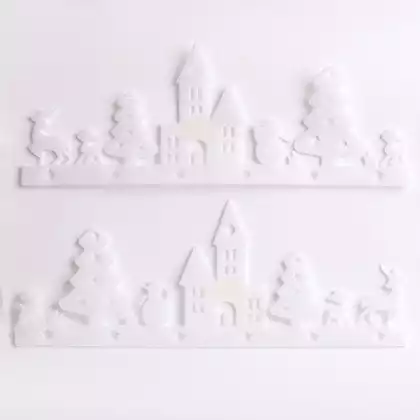 Оконная декорация 25х70 см Город 058D-7460D