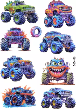 Наклейки переводные Тату Машинки OBL116600Y