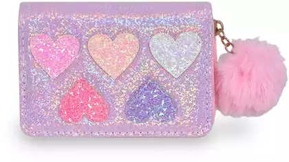 Кошелек Сердца с мех 058-25-2019