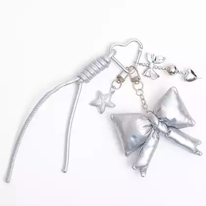 Брелок Бант связка сер 058-25-2028