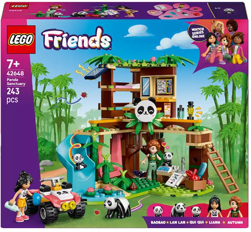 Коснтруктор Уход за животными в заповеднике 42648 Панд Lego Friends 243 дет.