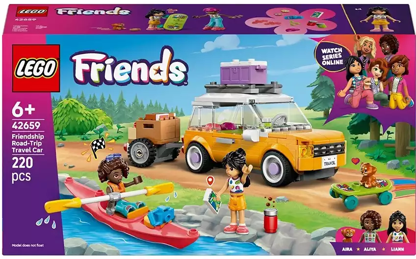 Конструктор Автомобиль для путешествий по дорогам с друзьями 42659 Lego Friends 220 дет.