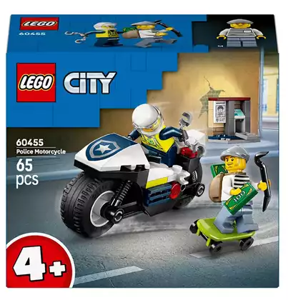 Конструктор Погоня на полицейском мотоцикле 60455 Lego City 65 дет.