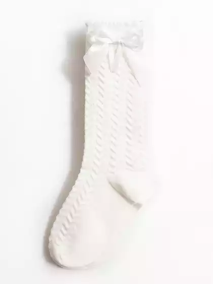 Гольфы ажурные с бантиком