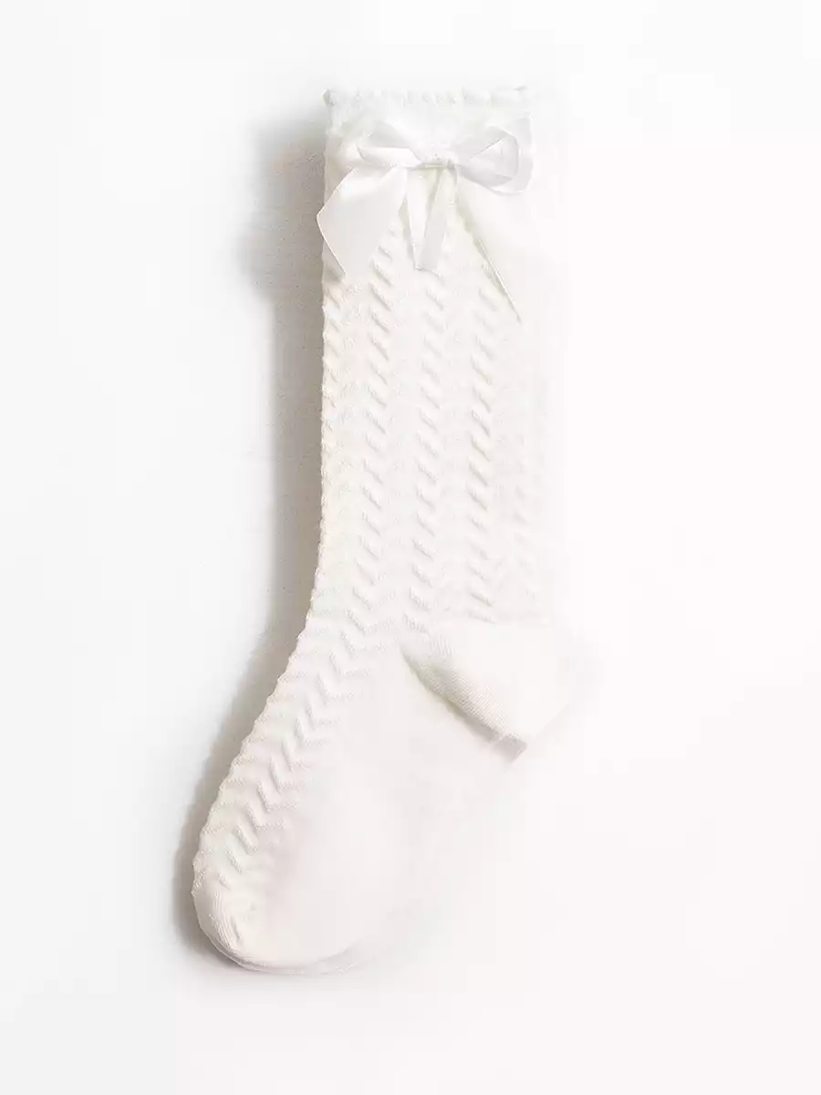 Гольфы ажурные с бантиком