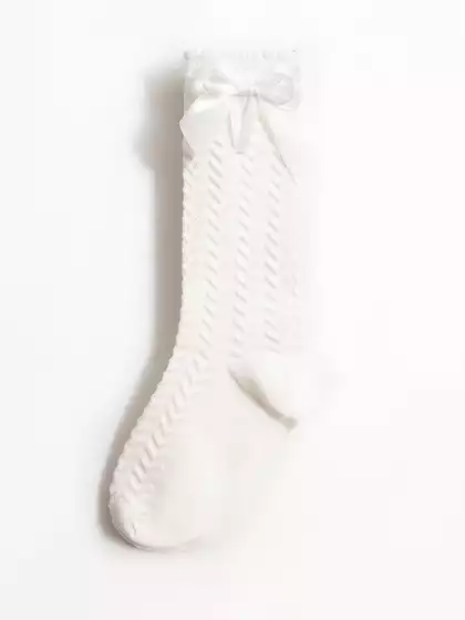 Гольфы ажурные с бантиком