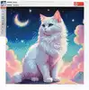Алмазная мозаика 30х30см ЛУННЫЙ КОТ 68596