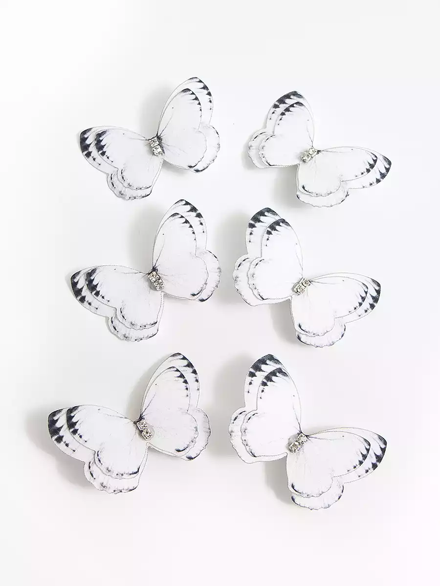 Зажим 6 шт бабочки 058D-7532D Vulpes