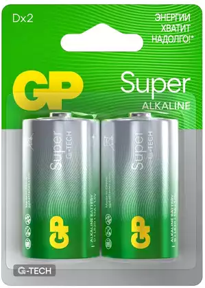 Батарейка D LR20 GP Alkaline (2 шт)