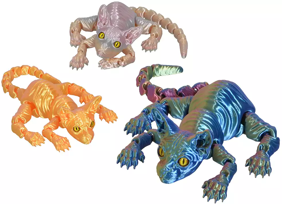 Детская игрушка в виде животного - Кошки (Сфинкс) 058D-7558D  1 вид ШТУЧНО 29 см