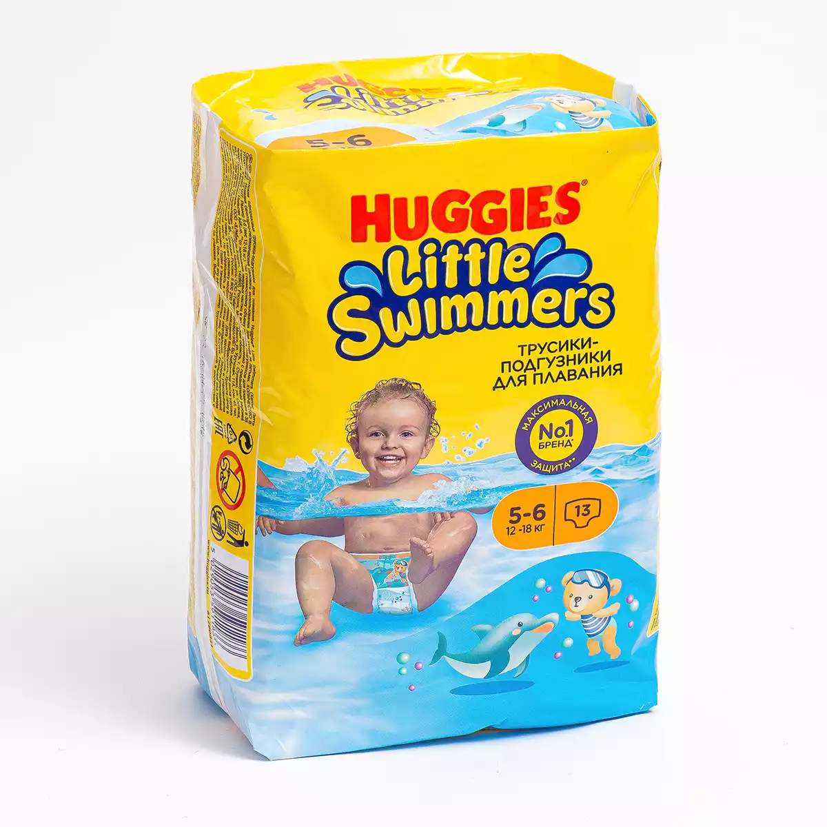 Трусики-подгузники для плавания HUGGIES Little Swimmers 5-6 (12-18 кг) 13 шт.