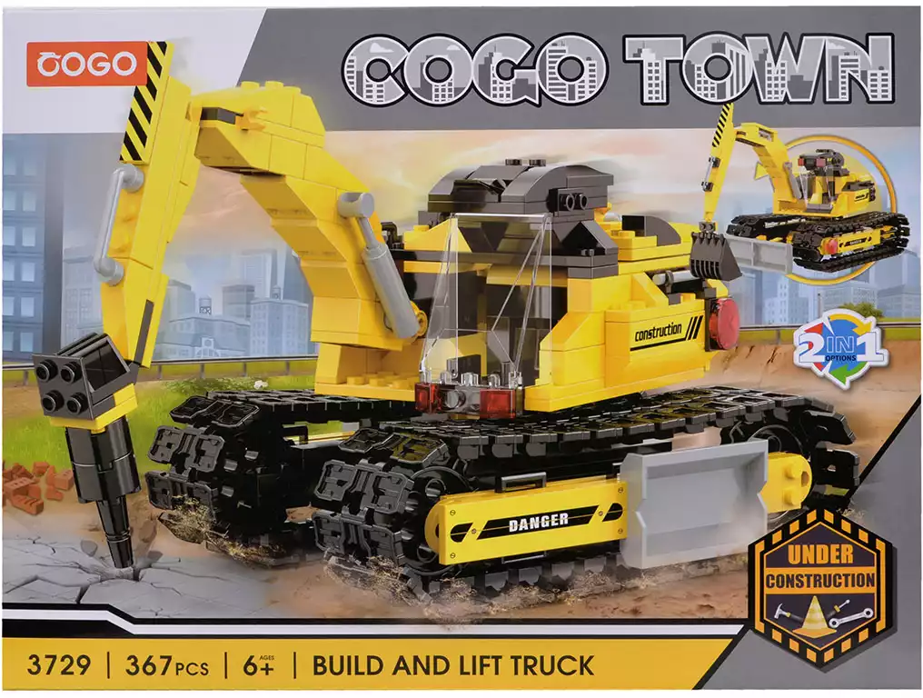 Конструктор блочный Строительная техника COGO 3729 367 дет.