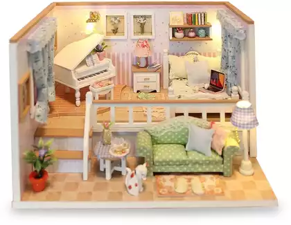 Конструктор Roombox-Уютная квартира М026 со светом