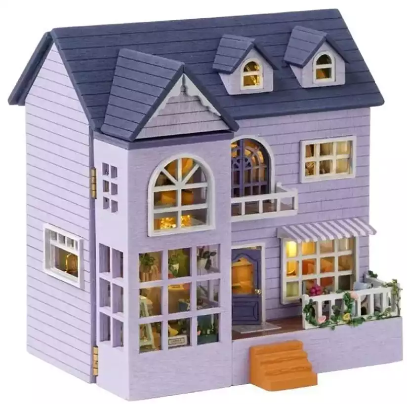 Конструктор Roombox-Раздвижной дом D-032  со светом