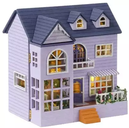 Конструктор Roombox-Раздвижной дом D-032  со светом