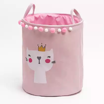 Корзина для игрушек Кошка розов 058D-7620D