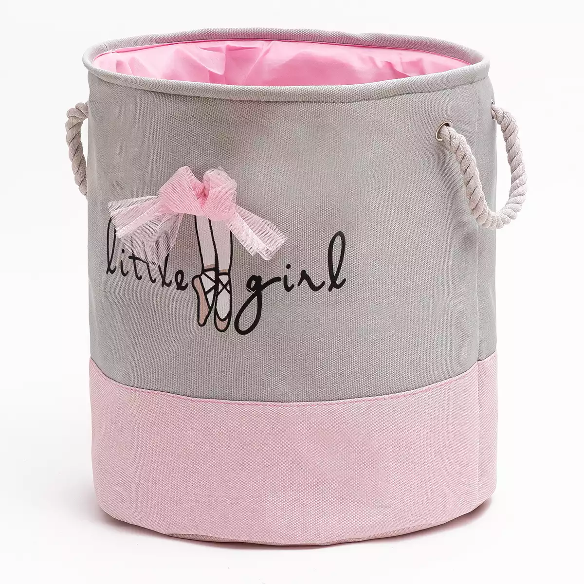 Корзина для игрушек Балерина роз-сер. 058D-7622