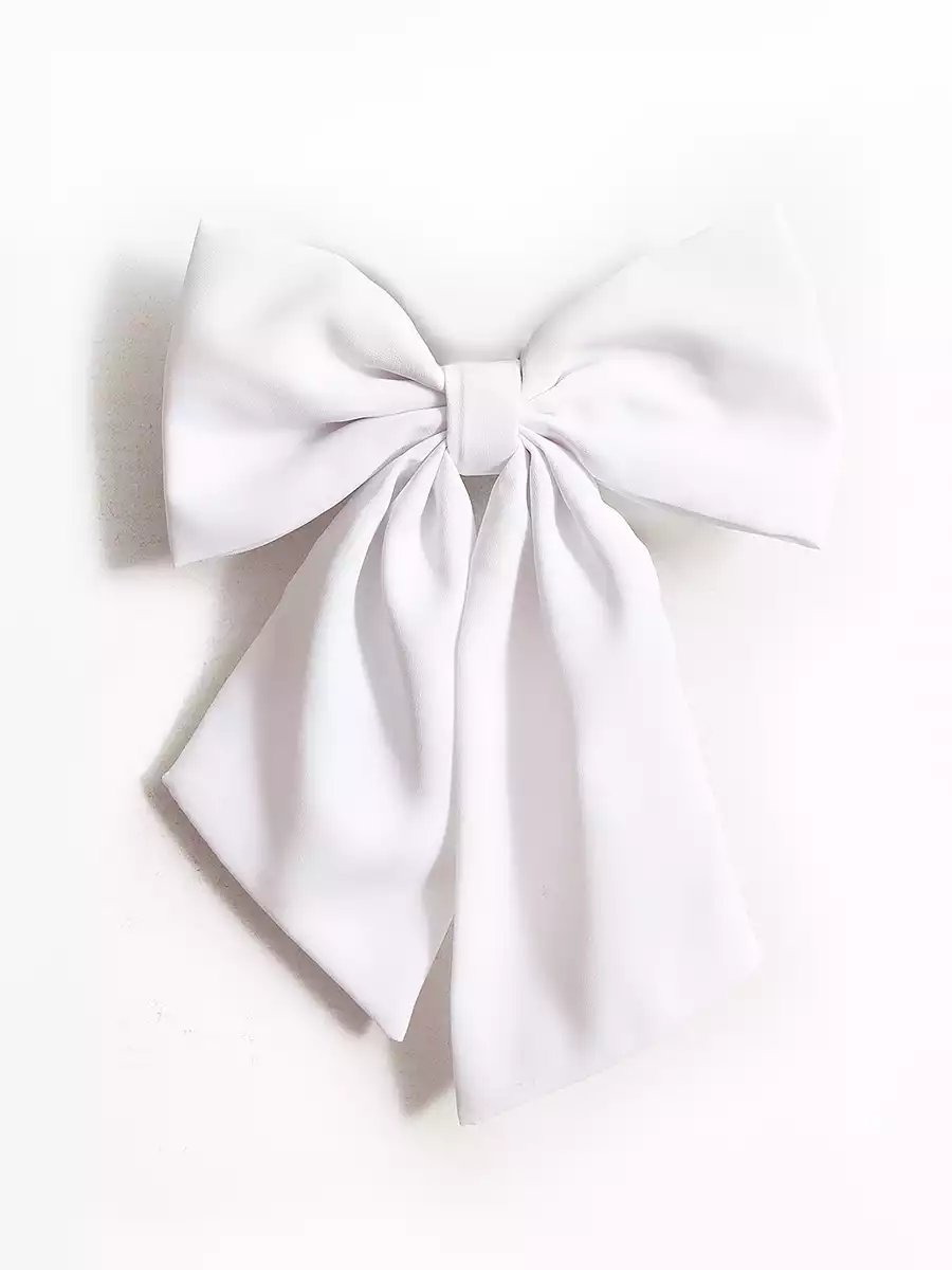 Бант 1 шт белый KEANU 058D-7617D