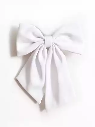 Бант 1 шт белый KEANU 058D-7617D