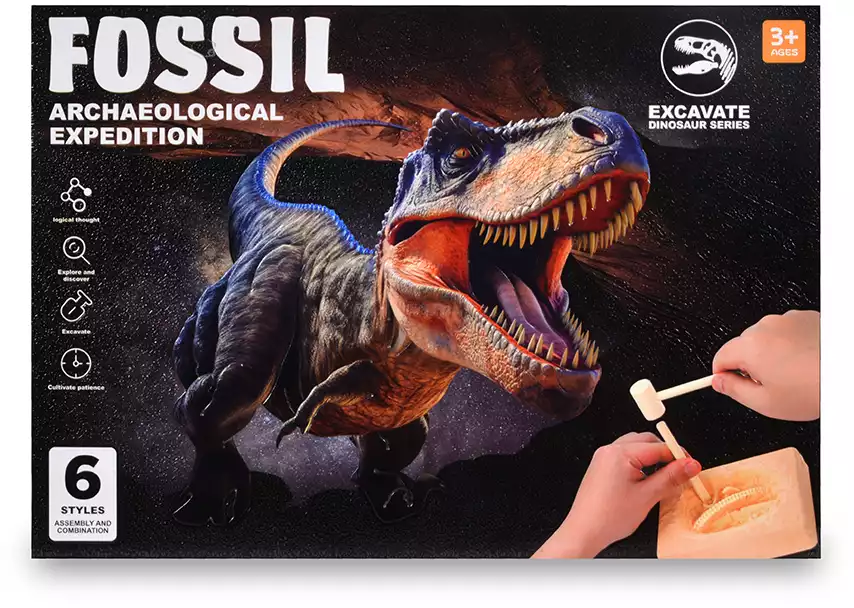 Набор для проведения раскопок 6 Динозавров 7756
