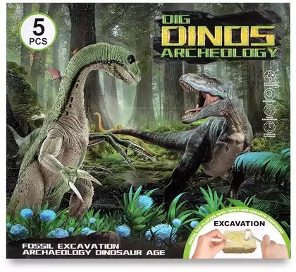 Набор для проведения раскопок 5 Динозавров 7743
