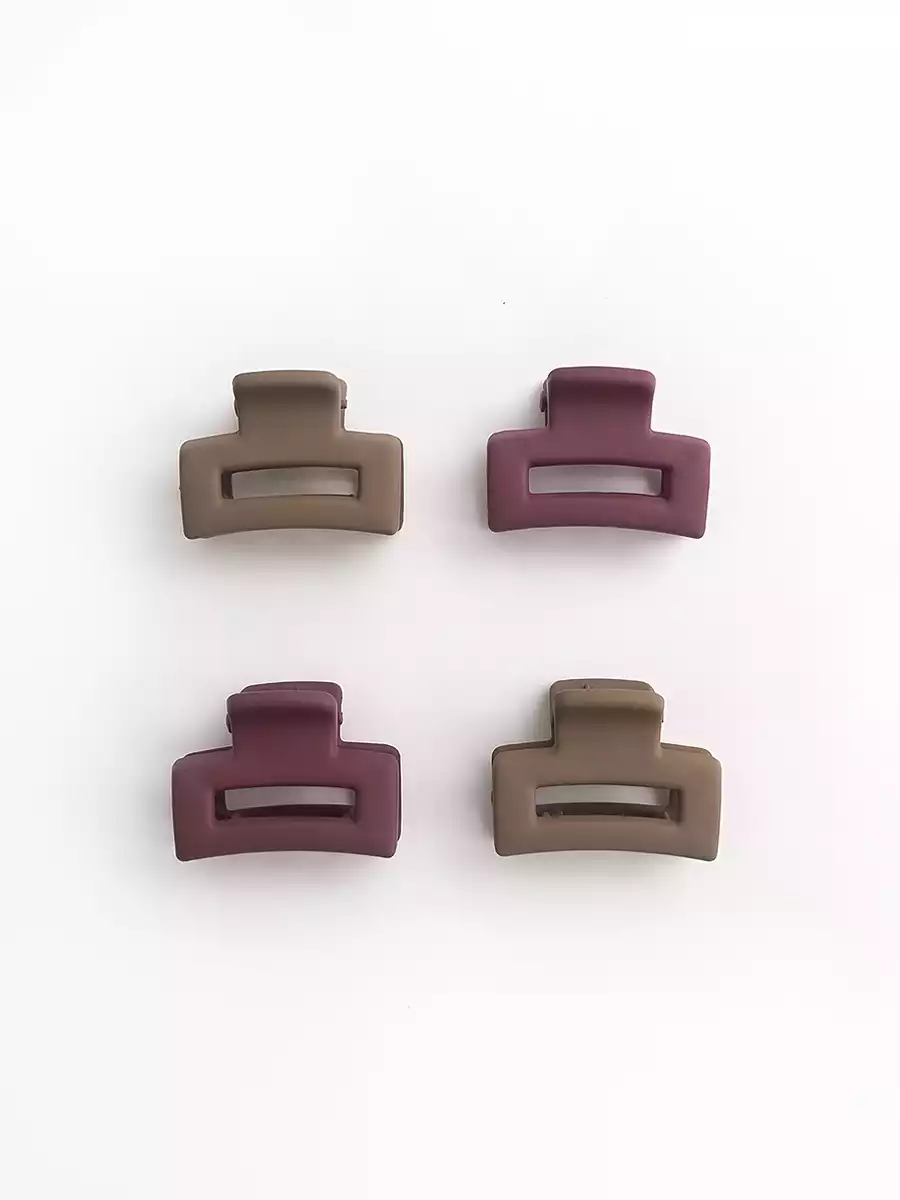 Краб для волос 4 шт 2,5 см KEANU