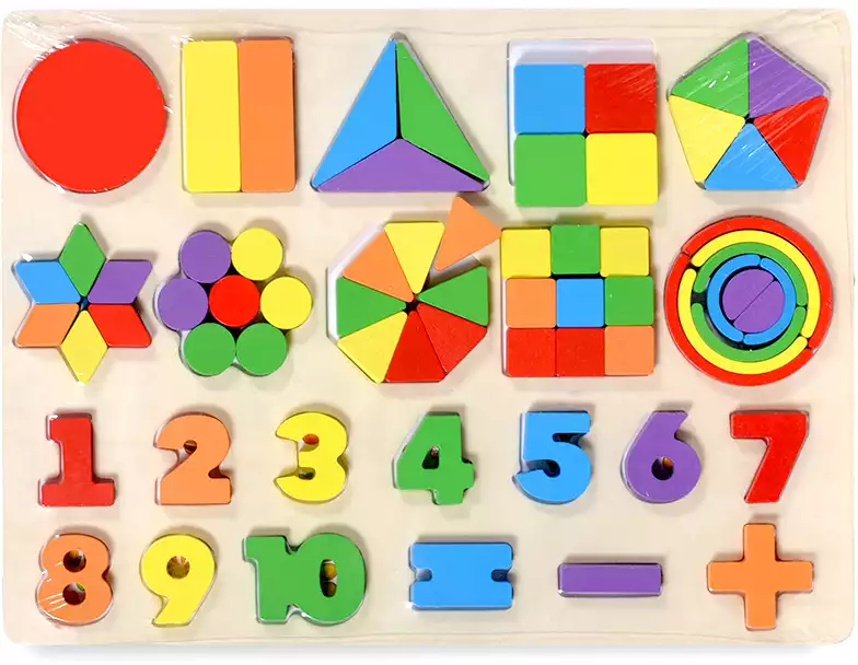 Рамка-вкладыш Математика для малышей MZ0-02 дерево