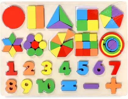 Рамка-вкладыш Математика для малышей MZ0-02 дерево