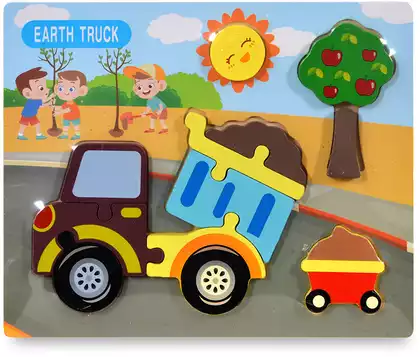 Пазл объемный Самомвал 790-6 дерево