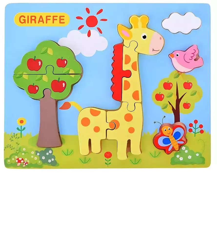 Пазл объемный Жираф 790-4 дерево