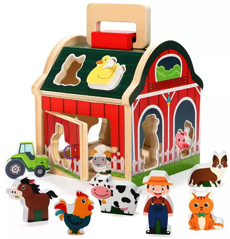 Дом-сортер Ферма JHTOY-663 дерево