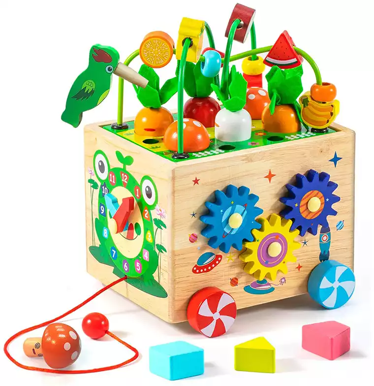 Игровой центр с металлофоном Изобилие JHTOY-418 дерево