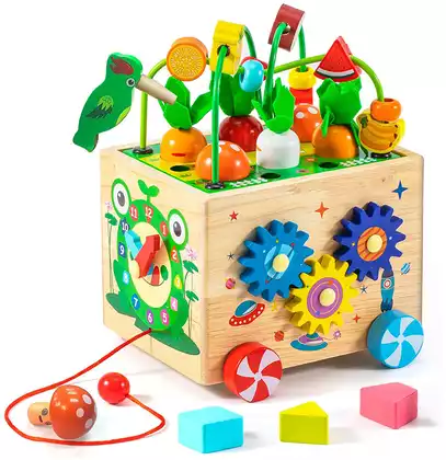 Игровой центр с металлофоном Изобилие JHTOY-418 дерево