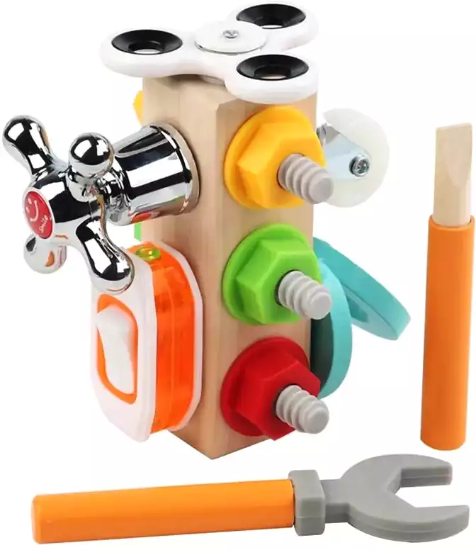 Бизиборд с инструментом Начинающему мастеру BZ73-436 дерево