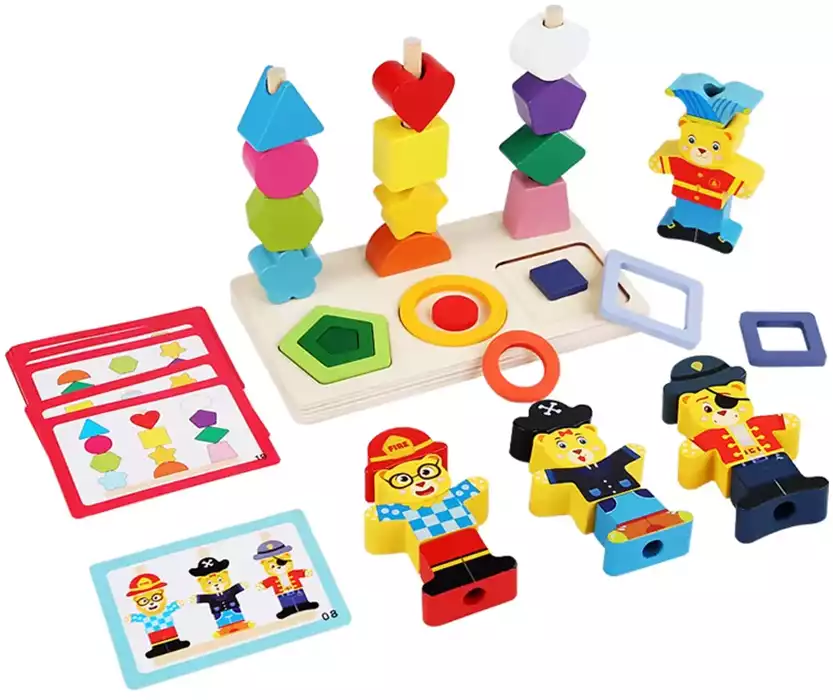 Игра логическая с карт. ,Маленькие мишки BZ73-33TZ дерево