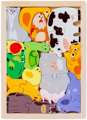 Тетрис для малышей Деревенька BZ73-173PB дерево