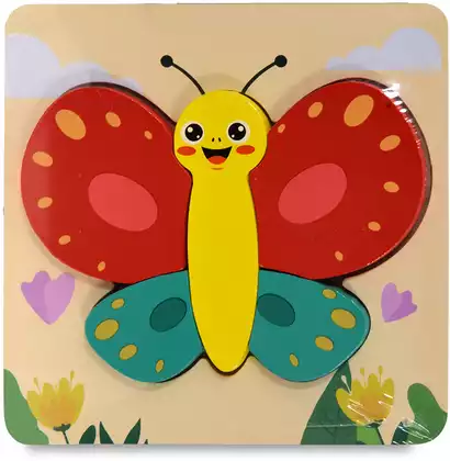 Пазл объёмный Яркая бабочка BZ73-385 дерево