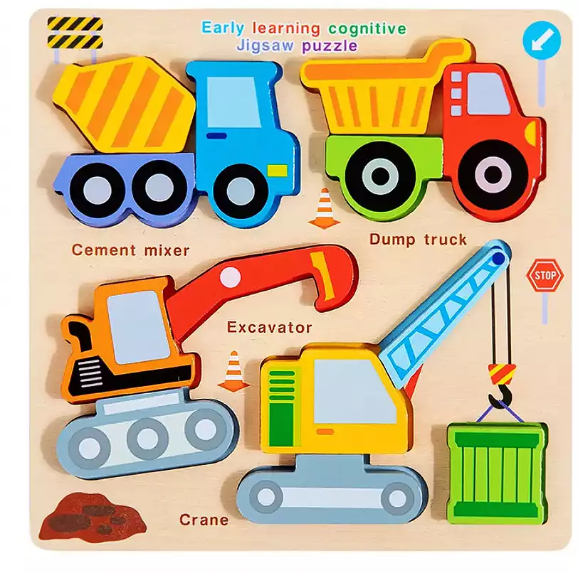 Пазлы объёмные Машины-4 BZ73-218 дерево