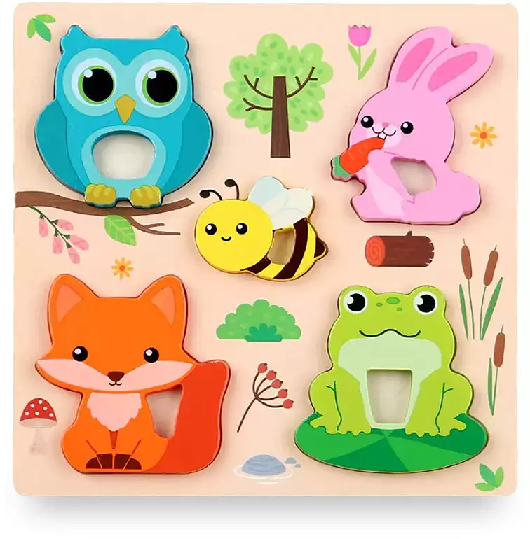 Пазлы для малышей Полянка BZ73-208 дерево