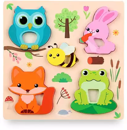 Пазлы для малышей Полянка BZ73-208 дерево