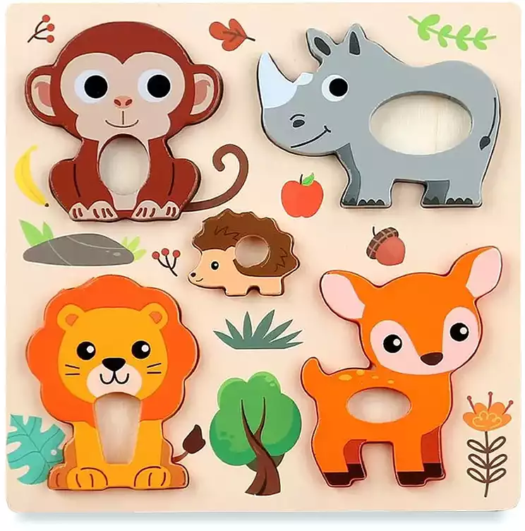 Пазлы для малышей Лесок BZ73-204 дерево