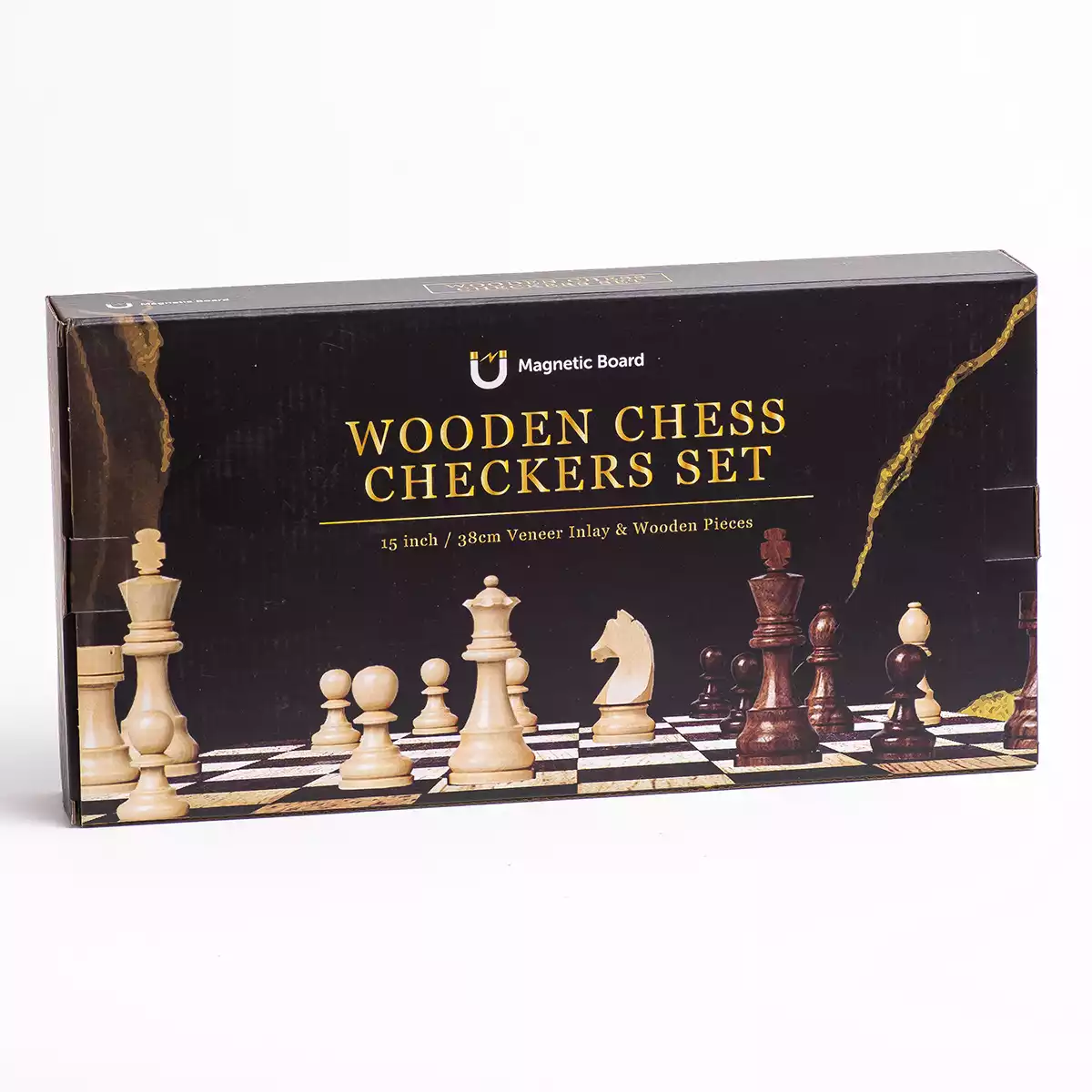 Игра 2в1 шахматы,шашки BZ73-420 дерево