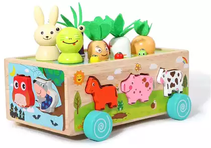 Игра сортер Друзья-огородники BZ73-482 дерево