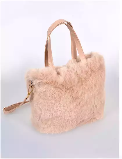 Мягкая Сумочка Мечта бежевая 25 см 058D-7735D Vulpes