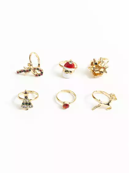 Набор детских колец 6 шт НГ Vulpes 058D-7706D