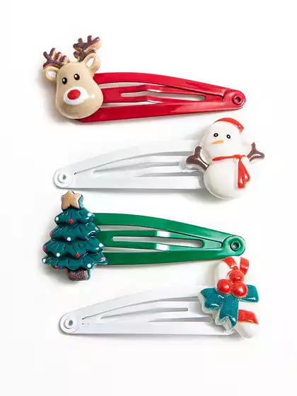 Зажим для волос 4 шт НГ Vulpes 058D-7700D