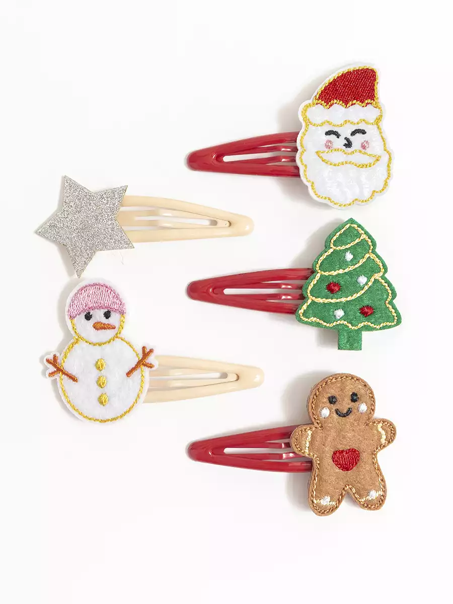 Зажим для волос 5 шт НГ Vulpes 058D-7701D